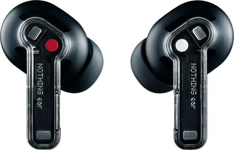 Premium Wireless Noise-Cancelling Earbuds with Transparent Charging Case