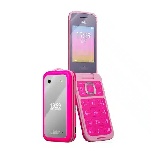 Refurbished HMD Barbie | Flip | Unlocked | KaiOS | Compatible with All Carriers | Power Pink