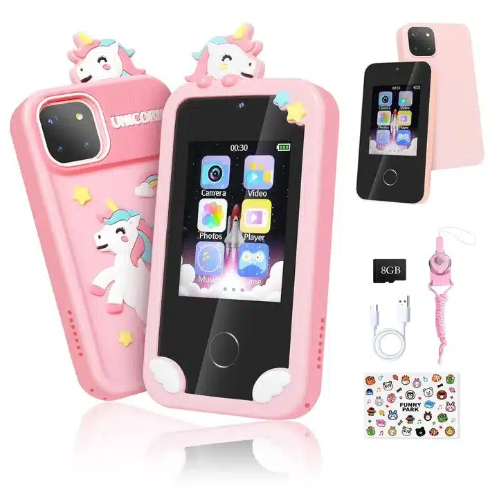 Refurbished  GEYUEYA Home Pink Unicorn Kids Phone