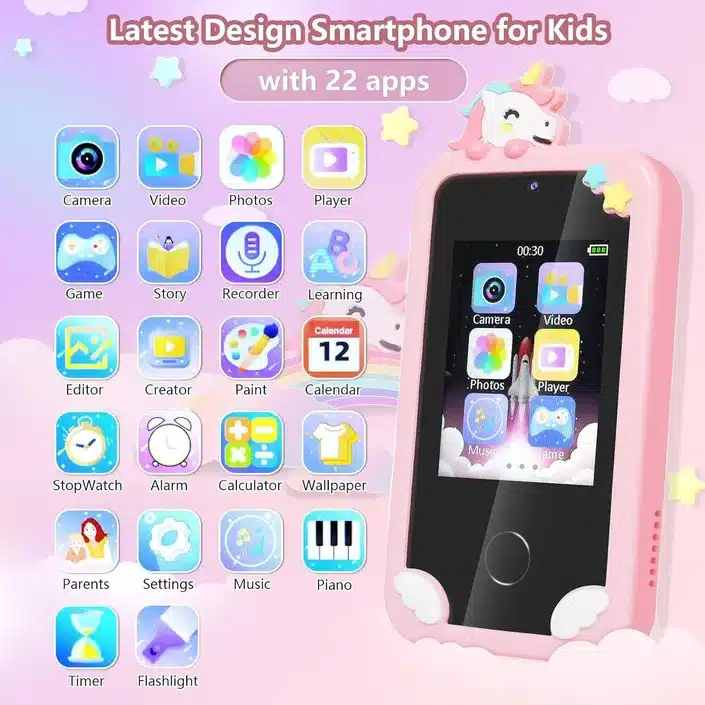 Refurbished  GEYUEYA Home Pink Unicorn Kids Phone