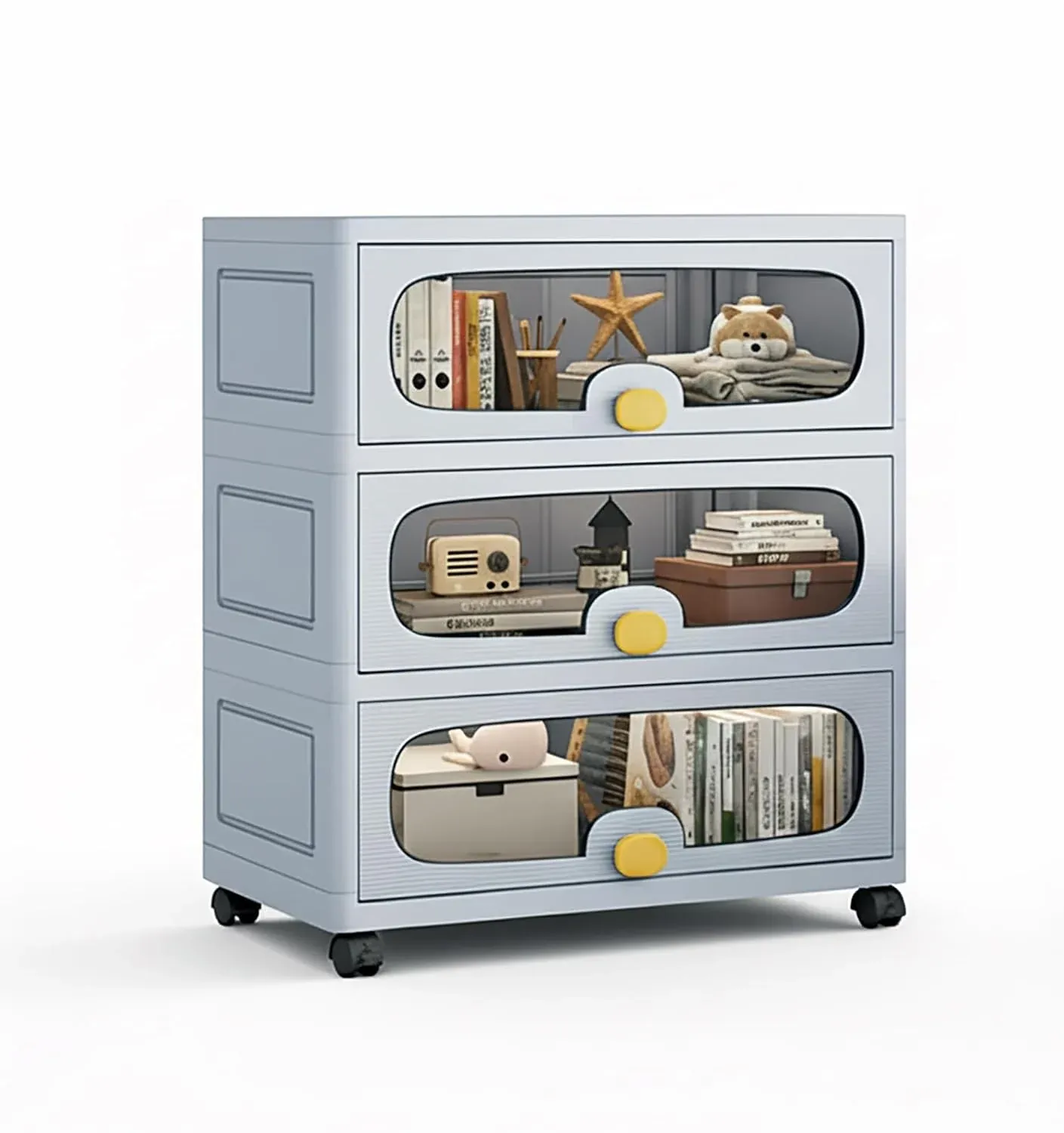 3 Drawer Storage Cabinet with Wheels