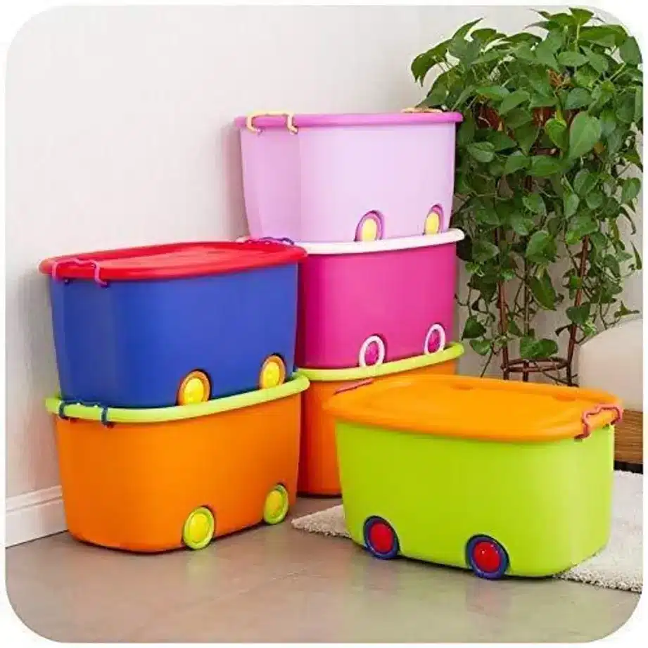 Multi-Purpose Storage Box with Wheels