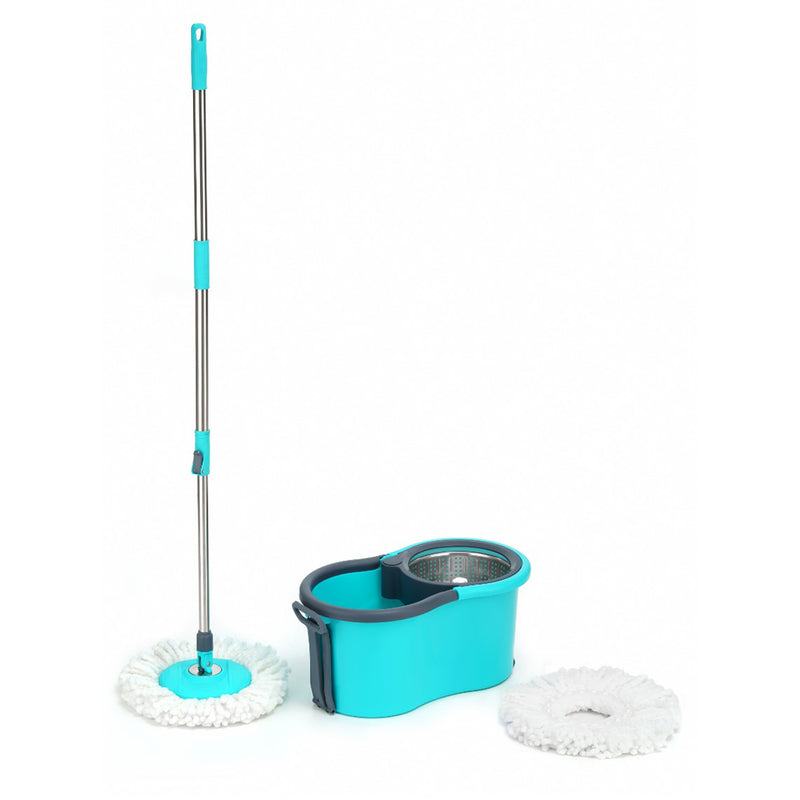 4942 Quick Spin Mop With Steel Spin Bucket Floor Cleaning Easy Wheels  Big Bucket Floor Cleaning Mop With Bucket