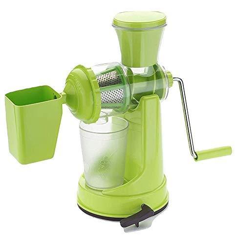 168 Manual Fruit Vegetable Juicer With Juice Cup And Waste Collector