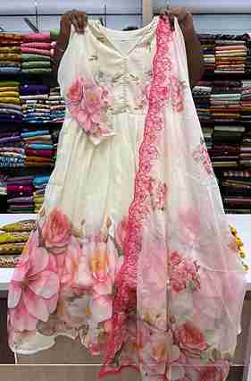 womans coton embroidry work kurta pant with dupatta set