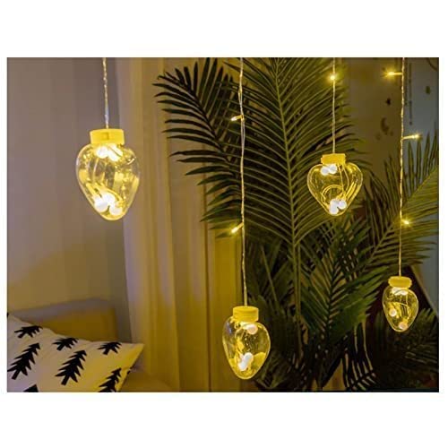 3387 8 Feet 12 Wish Ball String Led Lights With Color Box For Home Decoration Diwali  Wedding Led Christmas Light Indoor And Outdoor Light Festival Decoration  (Wishing Ball Warm White)