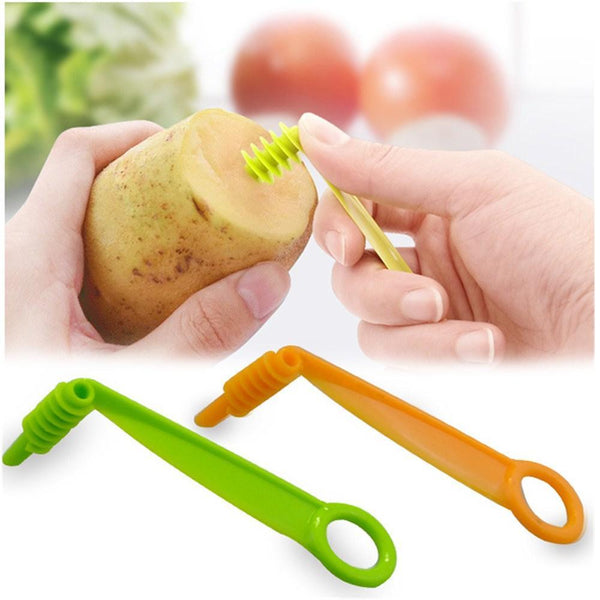 2013 Kitchen Plastic Vegetables Spiral Cutter  Spiral Knife  Spiral Screw Slicer