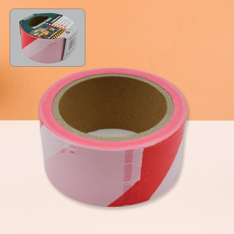 Safety Warning Tape Construction Barrier Tape Non-adhesive (100mx5cm)