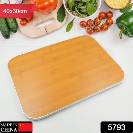 5793 Wooden Chopping Board Big Size Kitchen Chopping Board Household Cutting Board Knife Board Vegetable Cutting And Fruit Multi-purpose Steel Vs Wooden Sticky Board Cutting Board For Kitchen Use