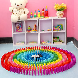 Kids 120 Domino Blocks Dominoes (120 Pcs Set)