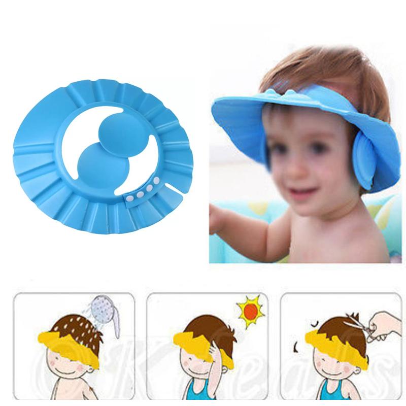 378 Adjustable Safe Soft Baby Shower Cap