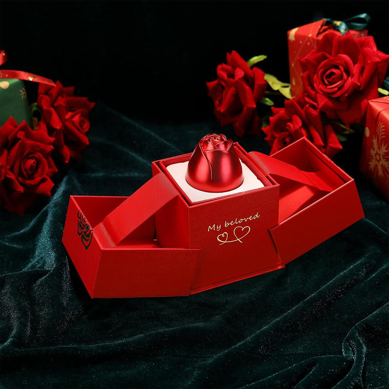 Christmas Gifts For Women Rose Ring Box Jewellery Box Eternal Rose Necklaces Box Wedding Valentines Day