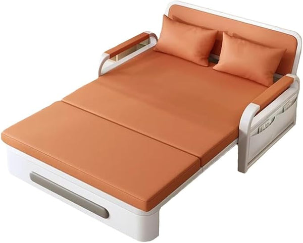 Single multifunctional foldable sofa bed with storage