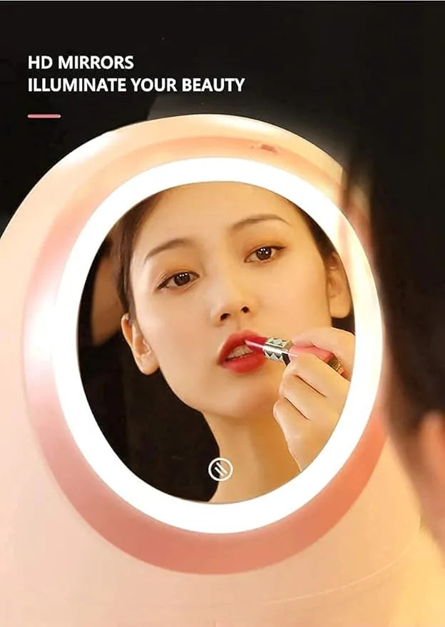 HD Cosmetic Mirror Case for Dressing Table Makeup Organizer Storage Box