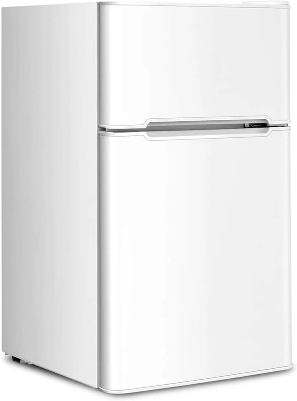 Mini Fridge with Freezer 3.2 cu ft - Compact 2-Door Refrigerator with Reversible Door