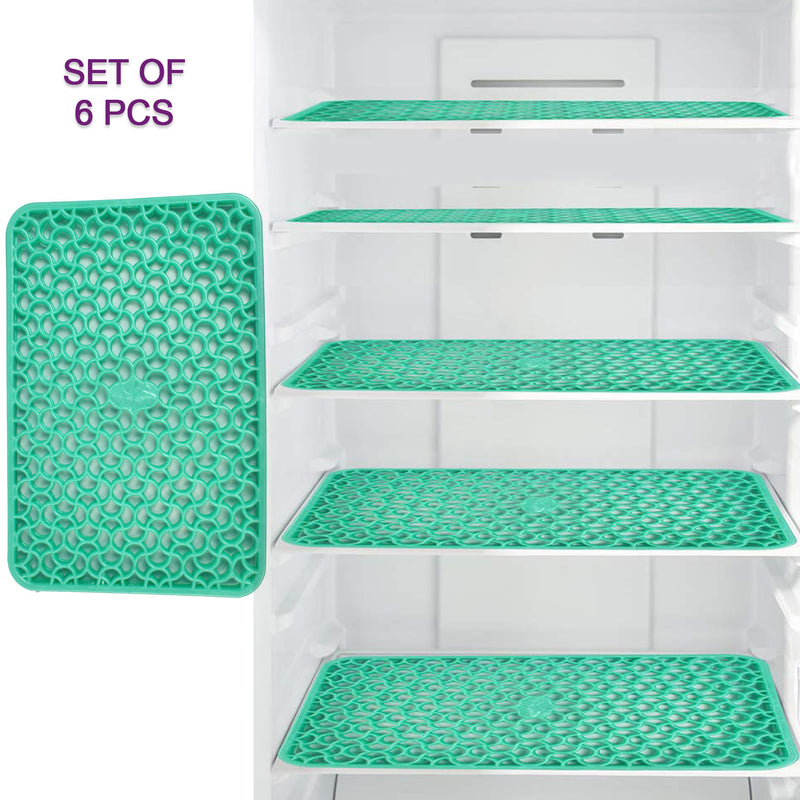 5237 Waterproof Pvc Refrigerator Drawer Mats Multipurpose Matsfridge Mats Set Of 6 Pcs