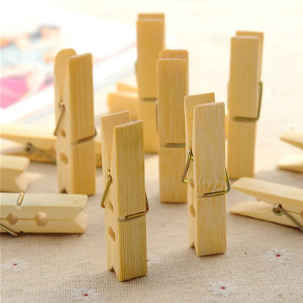 6071a Multipurpose Wooden Heavy Clip (20 Pieces) For Clothespin  Dryer Hanger Photo Paper Peg Pin Craft Clips For School Arts Crafts Decoration