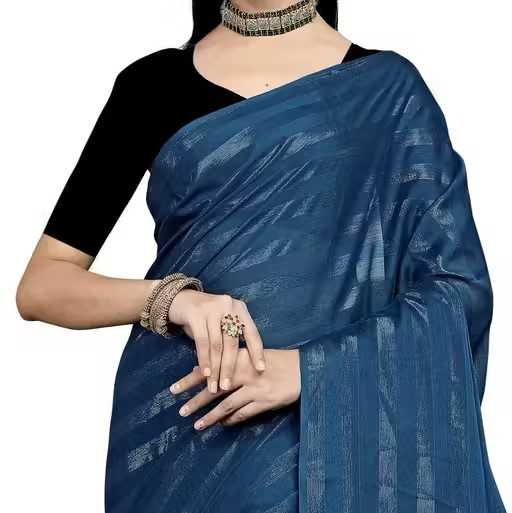 Striped Bollywood Chiffon Saree