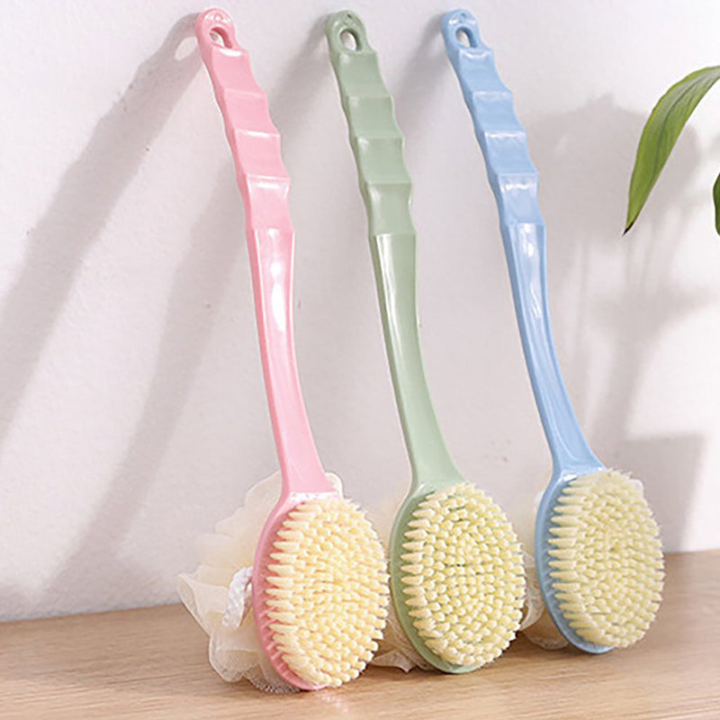 4832 2in1 Bath Brush With Long Handle