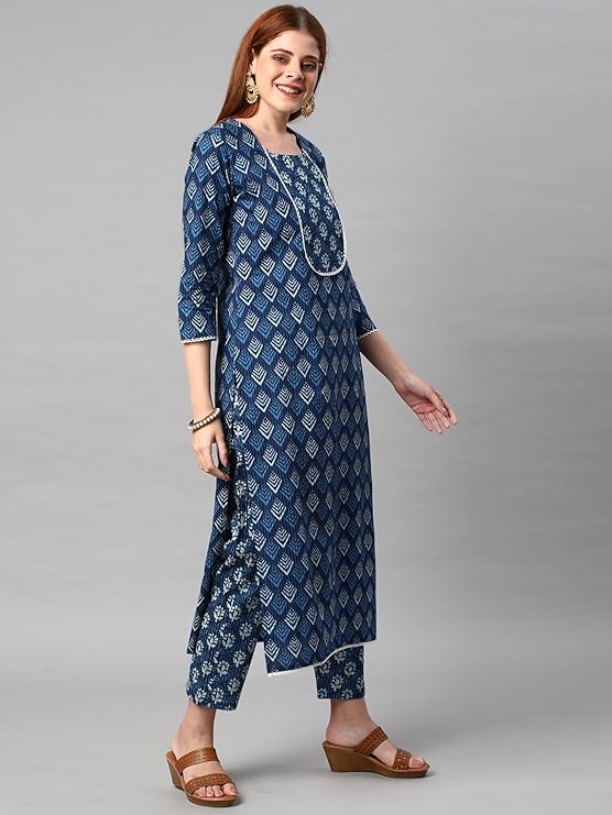 ANNI DESIGNER Women Kurta and Pant Set