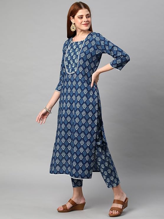 ANNI DESIGNER Women Kurta and Pant Set