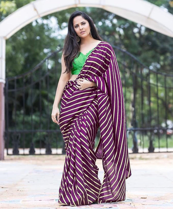 Women's Dola Silk Foil Printed Saree