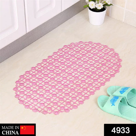 4933 Nonslip Soft Rubber Bath Mat For Bathtub And Shower Anti Slip Bacterial Anti Bacterial Machine Washable Pvc Bath Mat