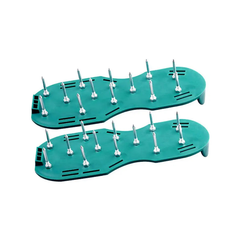 8502 Lawn Aerator Sandals Garden Grass Aerator Spiked Sandals Green Studded Shoes For Yard Patio Garden Excavation