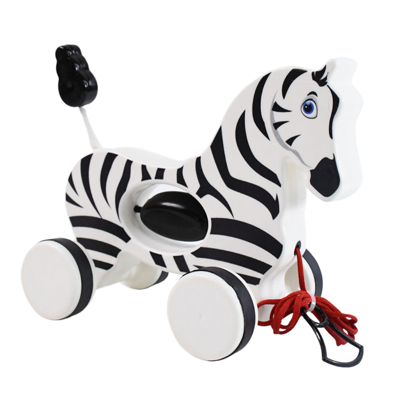 Zebra Pull Along Toy Baby Early Walking Pull Toy Rope Toy For Babies Walking Toy