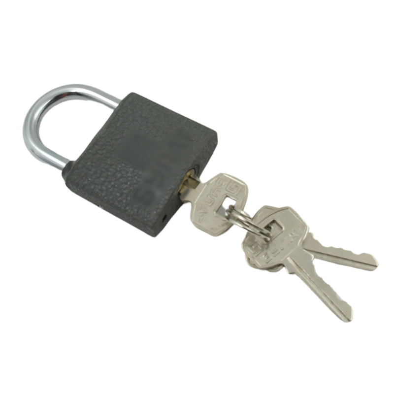9453 Iron Pad Lock Brass Core And Thickened Spray Black Iron Door Lock With 3 Pc Keys For Home Dormitory Waterproof Antirust Anti-theft Padlocks Outdoor Gate Shed Locks Warehouse Small Iron Door Drawer Lock ( 37 Mm )