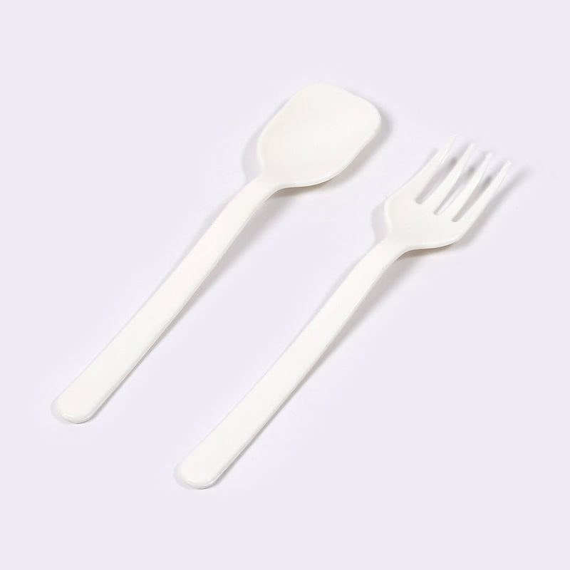 5239 Plastic Forks  Spoon Cutlery-utensils Parties Dinners Catering Services Family Gatherings ( Pack Of 2)