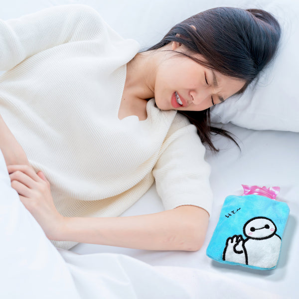 6525 Blue Baymax Small Hot Water Bag With Cover For Pain Relief Neck Shoulder Pain And Hand Feet Warmer Menstrual Cramps.