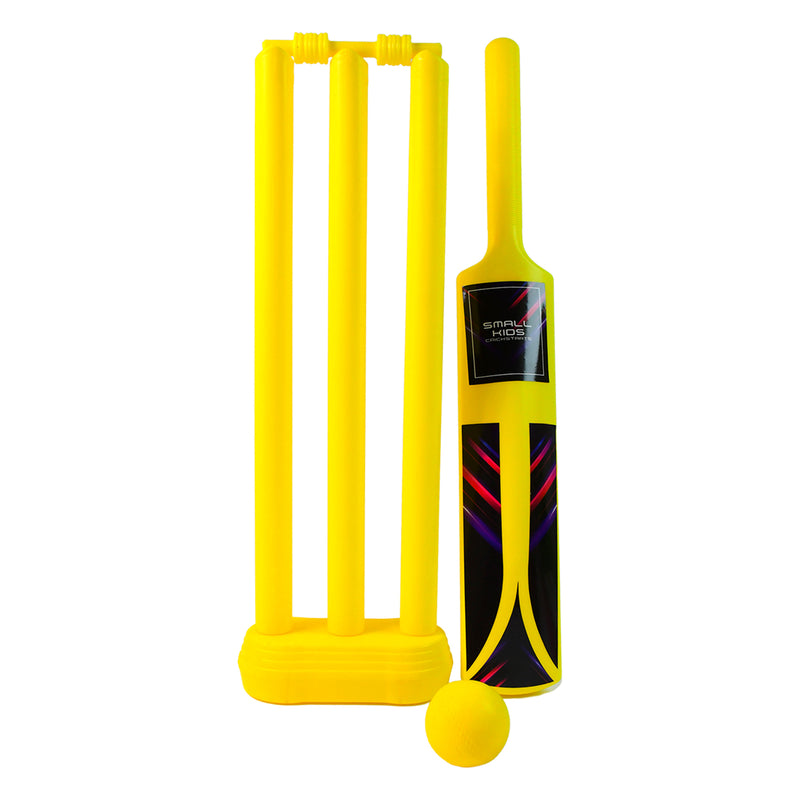 Small Cricket Kit For Boys  Girls Cricket Set With 1 Cricket Bat 1 Plastic Ball Bails 3 Stumps With Stand Base