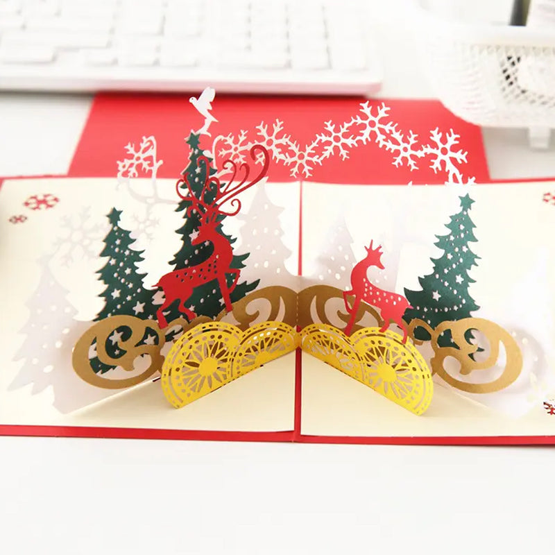 3d Paper Wish Card High Quality Paper Card All Design Card Good Wishing Card (All 3d Card Birthday Christmas Card  Cartoon Card Love Heart Card) (1 Pc)