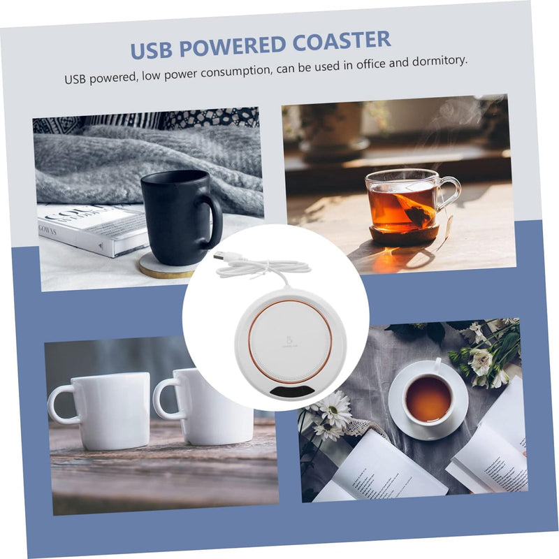 5576 Usb Warm Coaster Heated Coffee Mug Portable Office Desk Portable Cup Heater Coffee Mug Warmer Electric Cup Warmer (1 Pc)