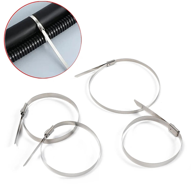 Stainless Steel Cable Tie  (4.6x100mm  10 Pcs Set)