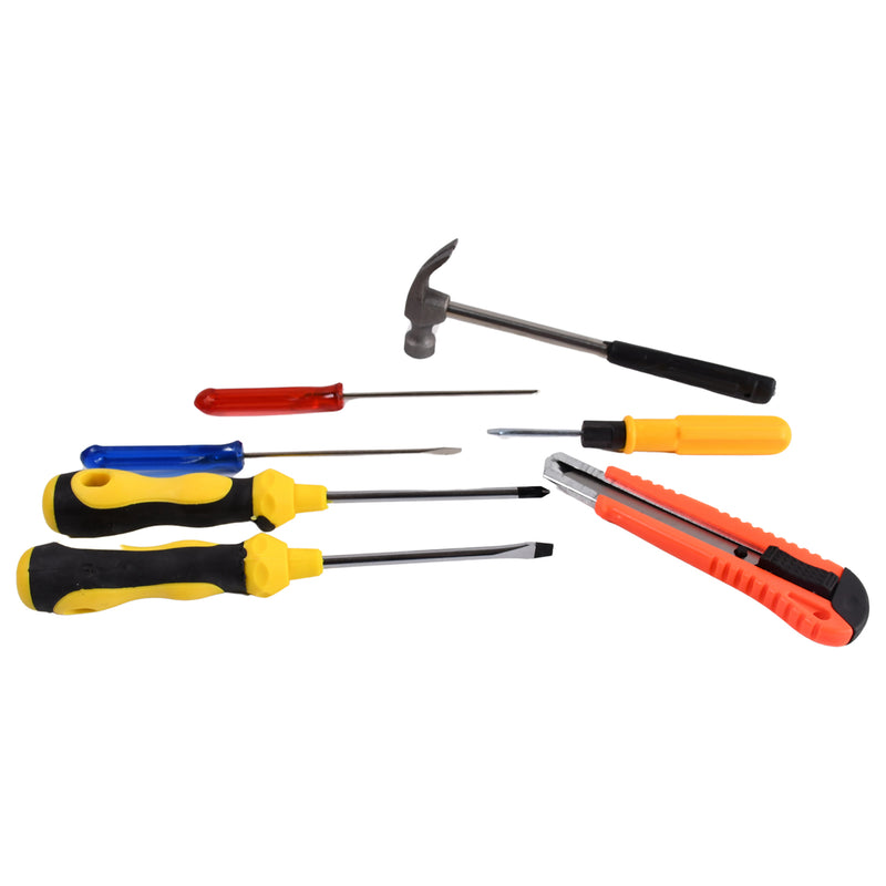 7 Pcs Hand Tool Kit And Magnetic Wristband For Holding Screws Bolts Drill Bits