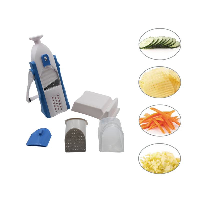 2904  Multi-function Time Saving Vegetable Slicer Cutter + Julienne 5-in-1 Food Vegetable Potato Chopper Garlic Grinder