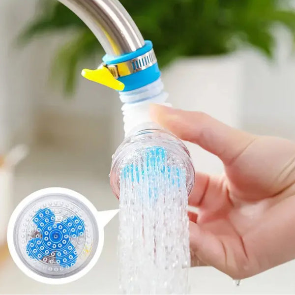 0208b 360 Adjustable Rotating Water Saving Nozzle Shower Head Faucet Multiple Types Of Output Water Valve Splash Regulator Filter Kitchen Tap Accessories Bathroom Use (1 Pc)