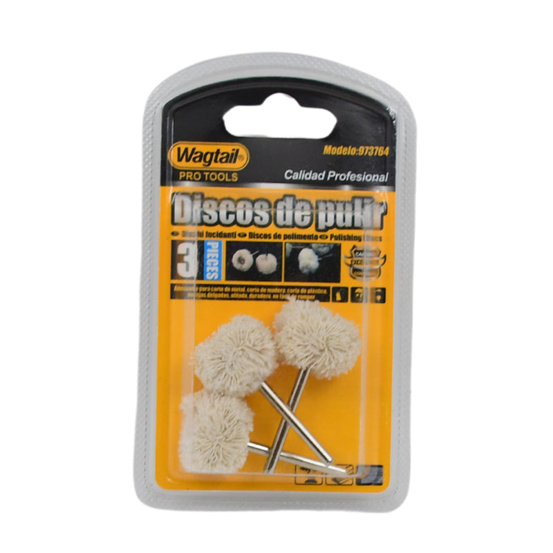 Cotton Polishing Buffing Wheel For Dremel Polishing Kit (3 Pc Set)