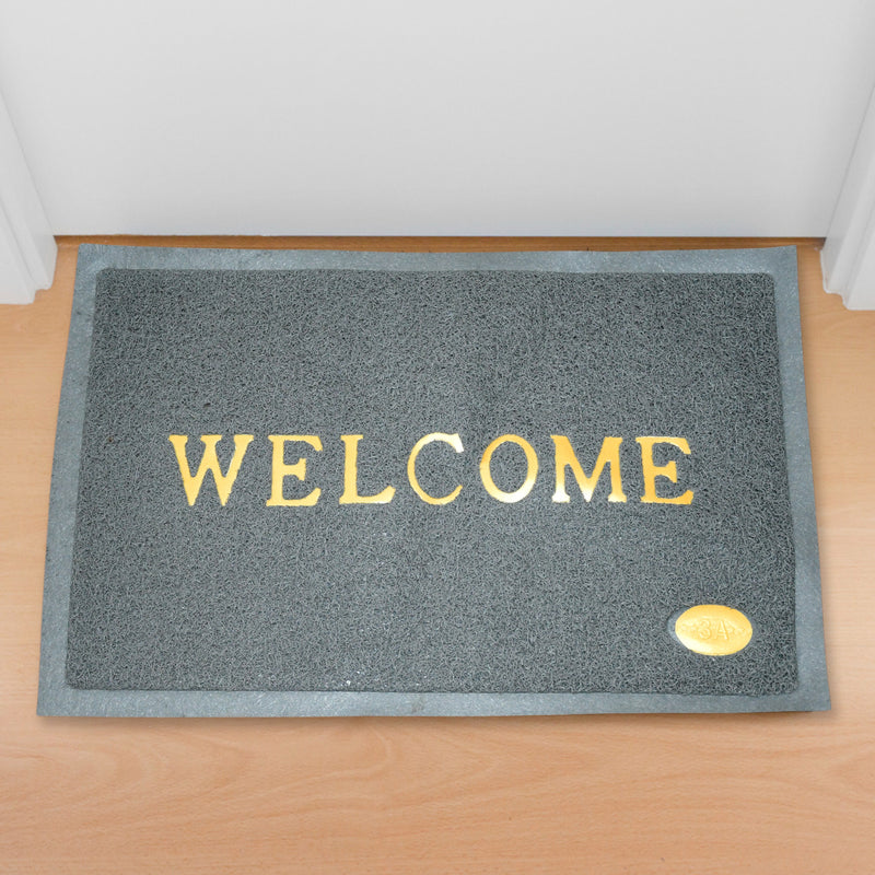 8822 Welcome Door Mat For Home Entrance Outdoor Mat Anti Slip Heavy Duty And Waterproof  Easy To Clean For Entry For Bedroom Living Room (23x15 Inch)