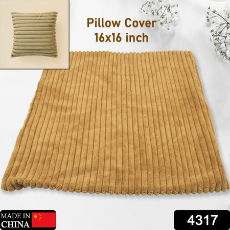 4317 Throw Pillow Covers 16x16 Inch Pack Of 1 Couch Pillows Cover Soft Corduroy Decorative Pillow Covers Square Pillowcase For Bed Sofa Chair Bedroom Home Farmhouse Decor (1 Pc)