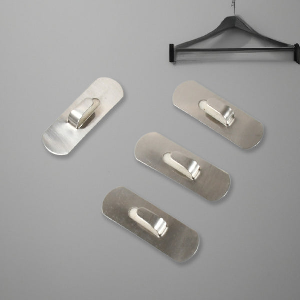 Self- Adhesive Hooks Heavy Duty Wall Hooks Hangers Stainless Steel Waterproof Sticky Hooks For Hanging Robe Coat Towel Kitchen Bathroom And.