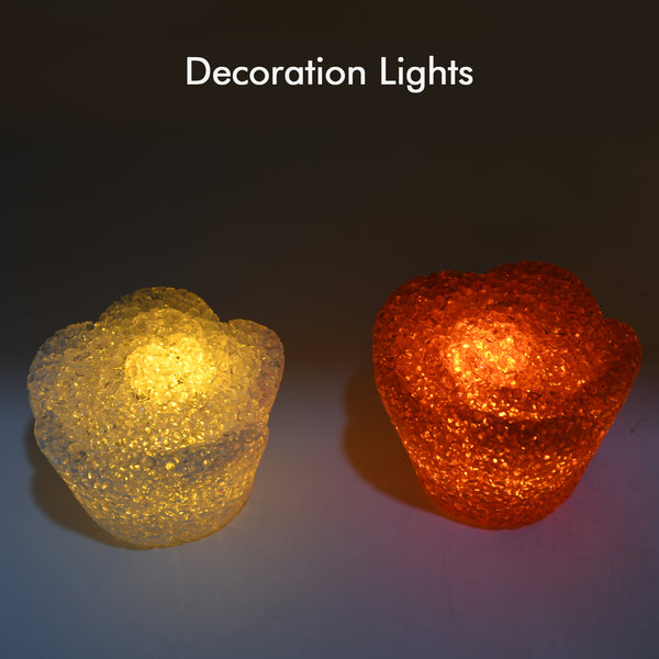 7995 Multi Shape Small Light Lamps Led Shape Crystal Night Light Lamp (6 Pc Set)