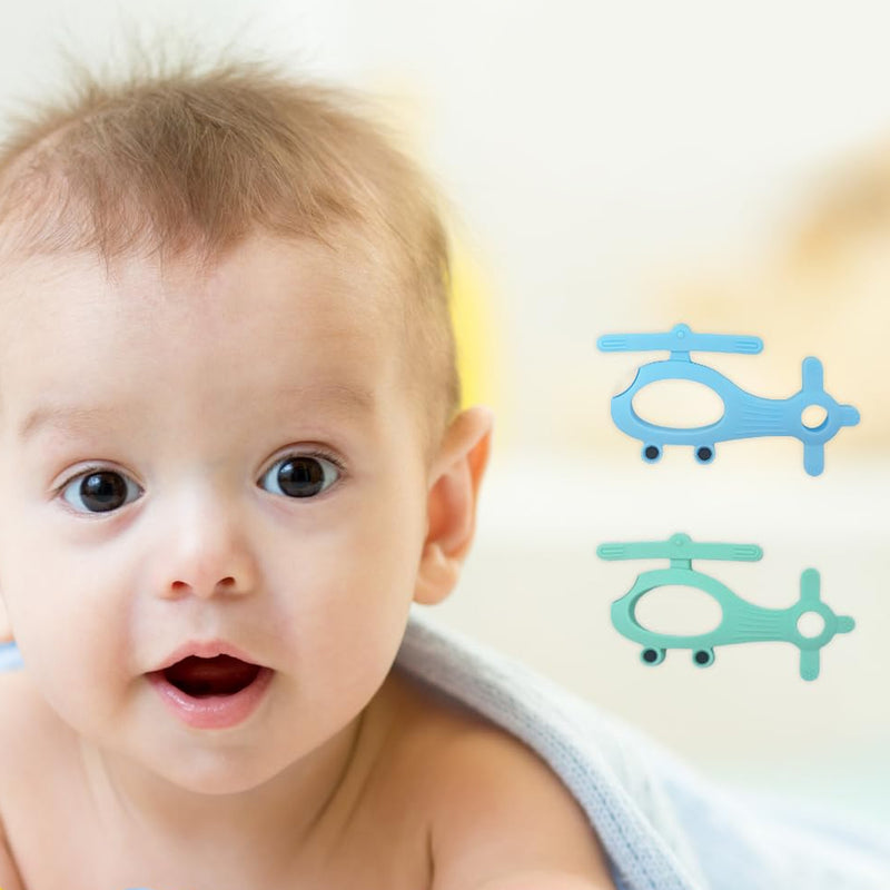 Silicone Helicopter Shape Teether For Baby (1 Pc  Mix Color)