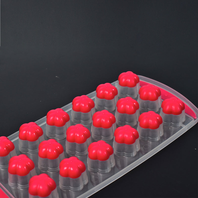 7165 Ice Mould Flower Shape 18 Cavity Mould Ice Tray Sphere Ice Flower Mould Small Ice Flower Tray Mini Ice Cube Tray