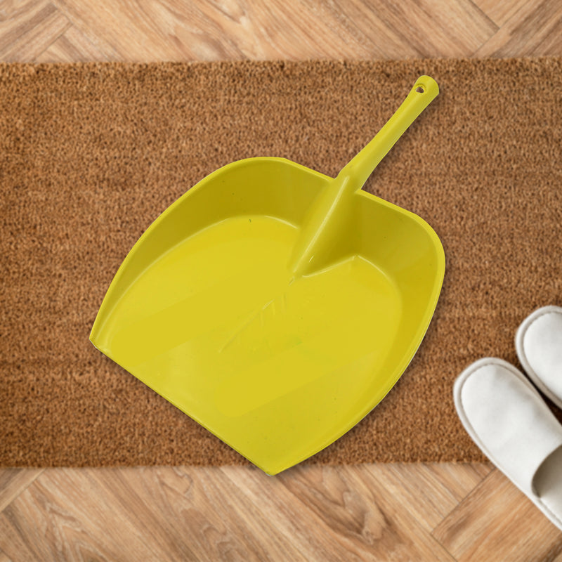 8732 Dustpan With Long Handle Dust Collection Dust Pan Tray For Kitchen Home Office Bathroom Etc (1 Pc  Multicolor )