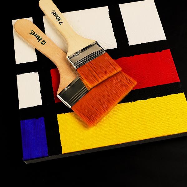 4663 Artistic Flat Painting Brush - Set Of 12