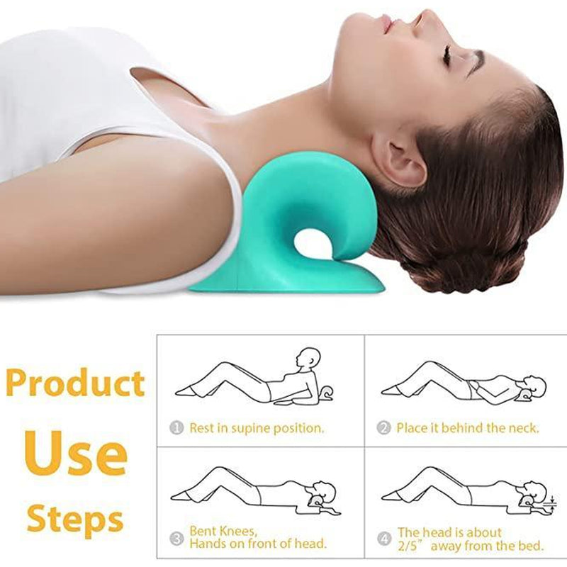 0511 Neck Relaxer  Cervical Pillow For Neck  Shoulder Pain  Chiropractic Acupressure Manual Massage  Medical Grade Material  Recommended By Orthopaedics