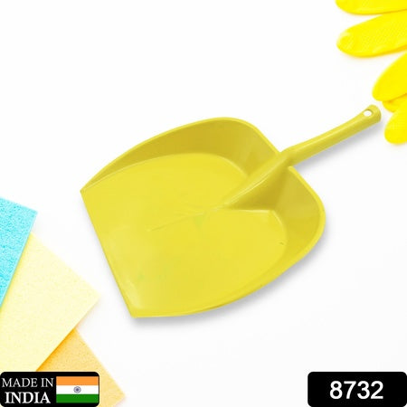 8732 Dustpan With Long Handle Dust Collection Dust Pan Tray For Kitchen Home Office Bathroom Etc (1 Pc  Multicolor )